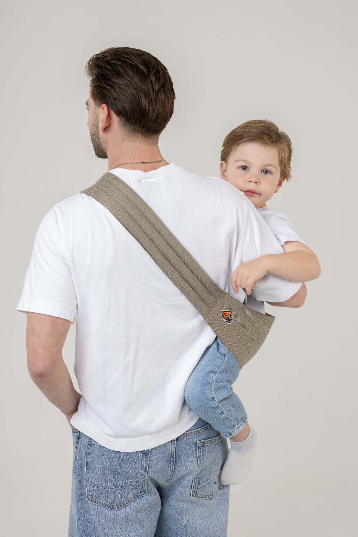 The Monarch Toddler Sling - Charles Herringbone